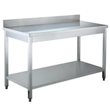 thumbnail of vaiotec werktafel / met onderschap & opstaande rand, 2000 x 600 mm