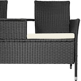 thumbnail of tectake Wicker tuinbank met tafel  Zwart/Beige