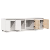 thumbnail of Mueble de TV madera maciza de pino blanco 156x37x45 cm