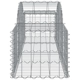 thumbnail of vidaXL Gabione mit Hochbogen 200x50x40/60 cm Verzinktes Eisen