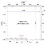 thumbnail of Chefgastro Kühl- und Frierzelle BxTxH 2400x2400x2200mm