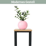 thumbnail of DELUKE® Blumenständer Holz LURI - 3er Set, MDF, Metallgestell | Dekoständer für Blumen Pflanzenregal Pflanzenständer