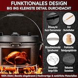 thumbnail of Gusskönig Set Dutch Oven 4,5 l ohne Füße 2in1 mit Deckelheber, Bürste und Untersetzer