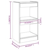 thumbnail of vidaXL Bücherregal/Raumteiler Räuchereiche 40x30x72 cm