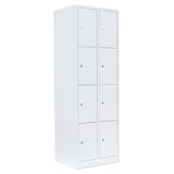 thumbnail of Schließfachschrank 8 Fächer Wertfachschrank Fächerschrank Spind Weiß 520427