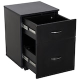 thumbnail of HOMCOM Bloco de Gavetas de Madeira Móvel para Arquivos de Escritório com 2 Gavetas para Escritório Secretaria 41x39x58cm Preto