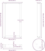 thumbnail of Helloshop26 - Set aus 2 U-förmigen Bartischbeinen 50 x 90 cm mit verstellbaren Nivellierfüßen modernes Design aus anthrazitfarbenem 02_0057462