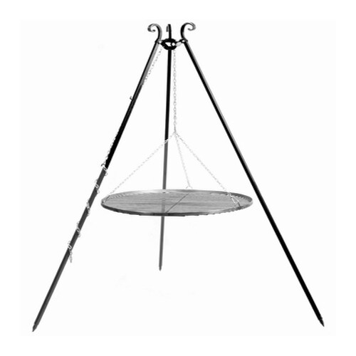 TRIZERATOP Dreibein Schwenkgrill inkl. 70 cm Edelstahl-Rost aus Polnischer Produktion - 70er Durchmesser Rost