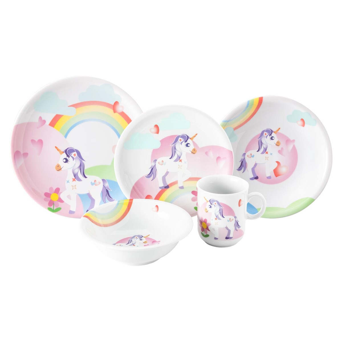 Seltmann Weiden Compact Kindergeschirr Set 5-teilig - Mein kleines Einhorn