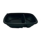 thumbnail of 100x Menüschale 2-geteilt, Mehrweg, mit Deckel, PP, 650/250ml