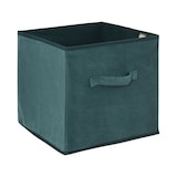 thumbnail of FIVE - Petrolblaue Aufbewahrungsbox aus Samt, 31 x 31 cm