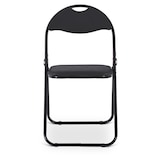 thumbnail of Klappstuhl 6er-Set, klappbarer Gästestuhl, gepolstert, leicht und bequem, Belastbarkeit 100 kg, Schwarz/Schwarz, Raburg Paul