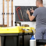 thumbnail of Relaxdays Gerätehalter 20er Set, zum Klemmen, Besenhalter Wand, Gartengerätehalter, Eisen & Polyresin, silber/schwarz