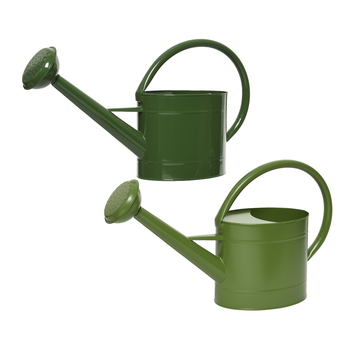 1 Gießkanne Brausekopf Garten Balkon & Garten 5l Grün - Metall - Gießgefäß m. Brause - Spritzkanne Spritzkrug - Gartengießkanne - Watering Can Outdoor