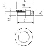 thumbnail of 20 Stk. OBO Bettermann Adapter PG - M 165 ADA PG29-M25 2088289