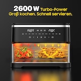 thumbnail of XXL Doppelkammer Heißluftfritteuse 11L (4L+7L), 2600W Airfryer mit 10 Programmen, Rapid-Air Technologie, Sync Finish & Dual Cook, LED Touchscreen