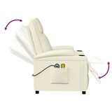 thumbnail of vidaXL Massagesessel Elektrisch Cremeweiß Kunstleder