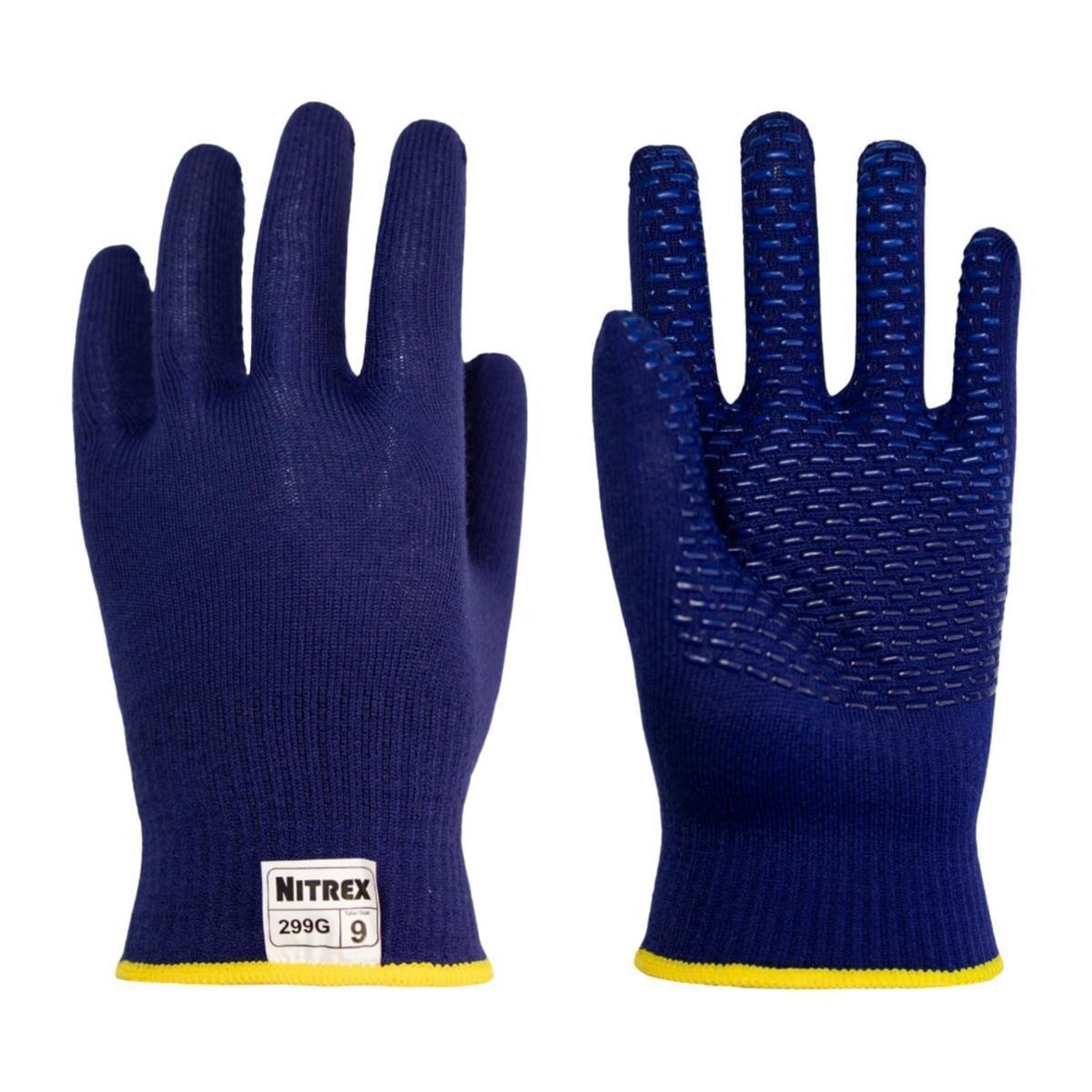 10 Paar Nitrex 299 G | Mehrweghandschuhe | blau | Gr. S | Industriehandschuhe