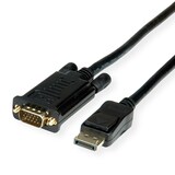 thumbnail of ROLINE Kabel DisplayPort-VGA, DP ST - VGA ST, schwarz, 1 m