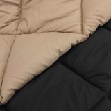 thumbnail of vidaXL Winterbettdecke Schwarz und Taupe 220 x 240 cm Mikrofaser