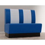 thumbnail of Gastro Sitzbank Americano Retro | DINERBANK- BLAU & WEIß - 120CM Breit
