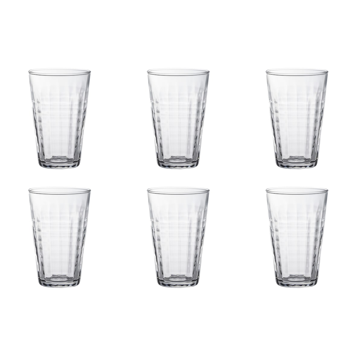 6 x Longdrinkglas, Trinkglas, Hartglas, 33 cl, Ø  8 cm, Höhe: 12.5 cm