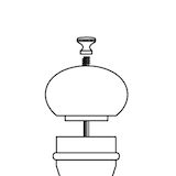 thumbnail of METRO PROFESSIONAL Macina sale e pepe, legno, Ø 5.3 x 11.5 cm, 37 ml