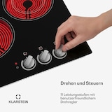 thumbnail of EasyCook Domino Keramikkochfeld 3000W Drehregler schwarz Schwarz