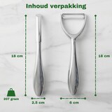 thumbnail of Bikolo® Dunschiller Set Roestvrij Staal - Dunschillers - RVS Dunschiller Aardappel - Aardappelschiller