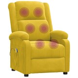 thumbnail of vidaXL Massagesessel Gelb Samt