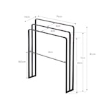 thumbnail of Yamazaki Home Handtuchhalter Handtuchständer stehend Bad Metall freistehend 70x81x14cm Tower schwarz