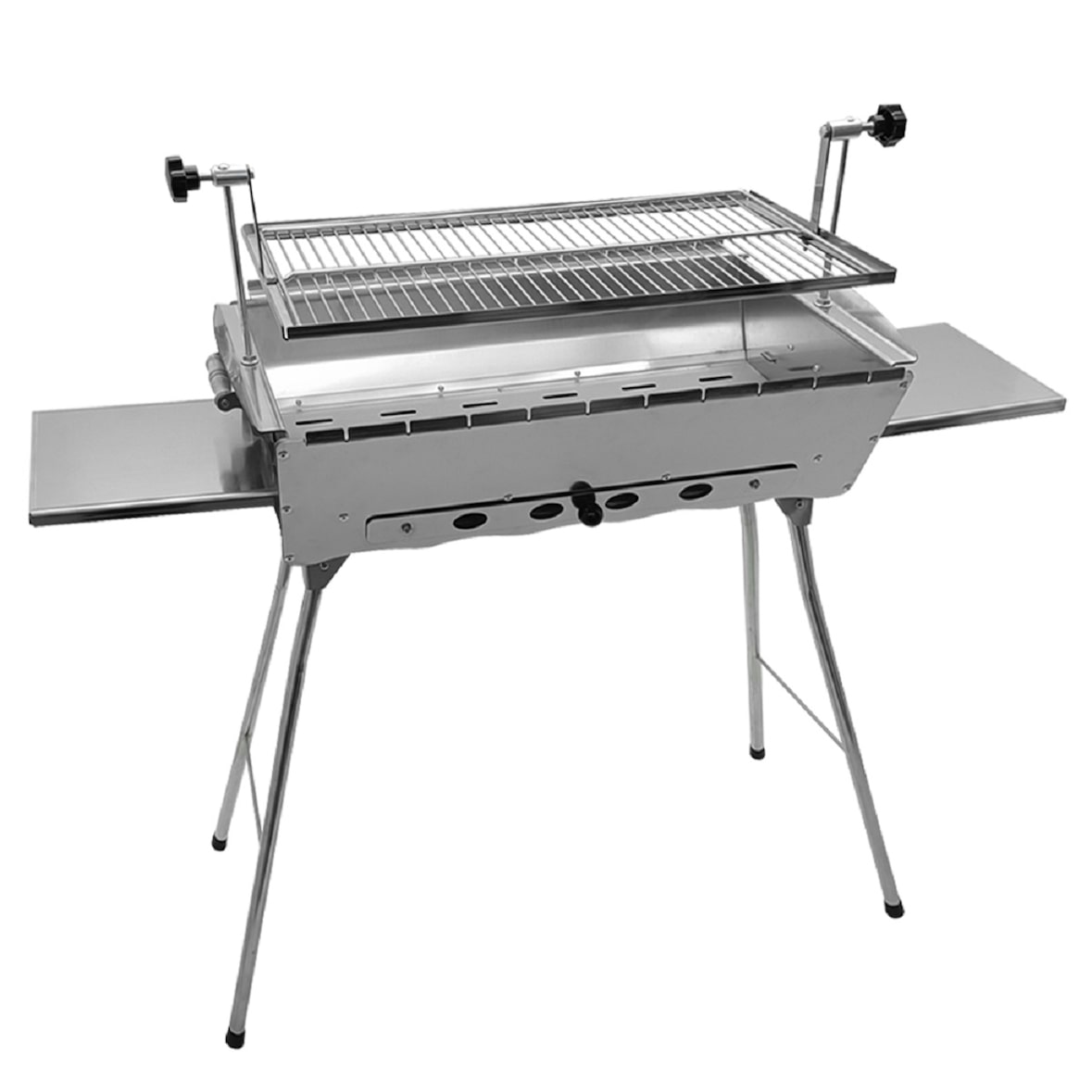 Mangal Edelstahl Astana 2mm rostfrei Schaschlik Grill Rost verstellbar
