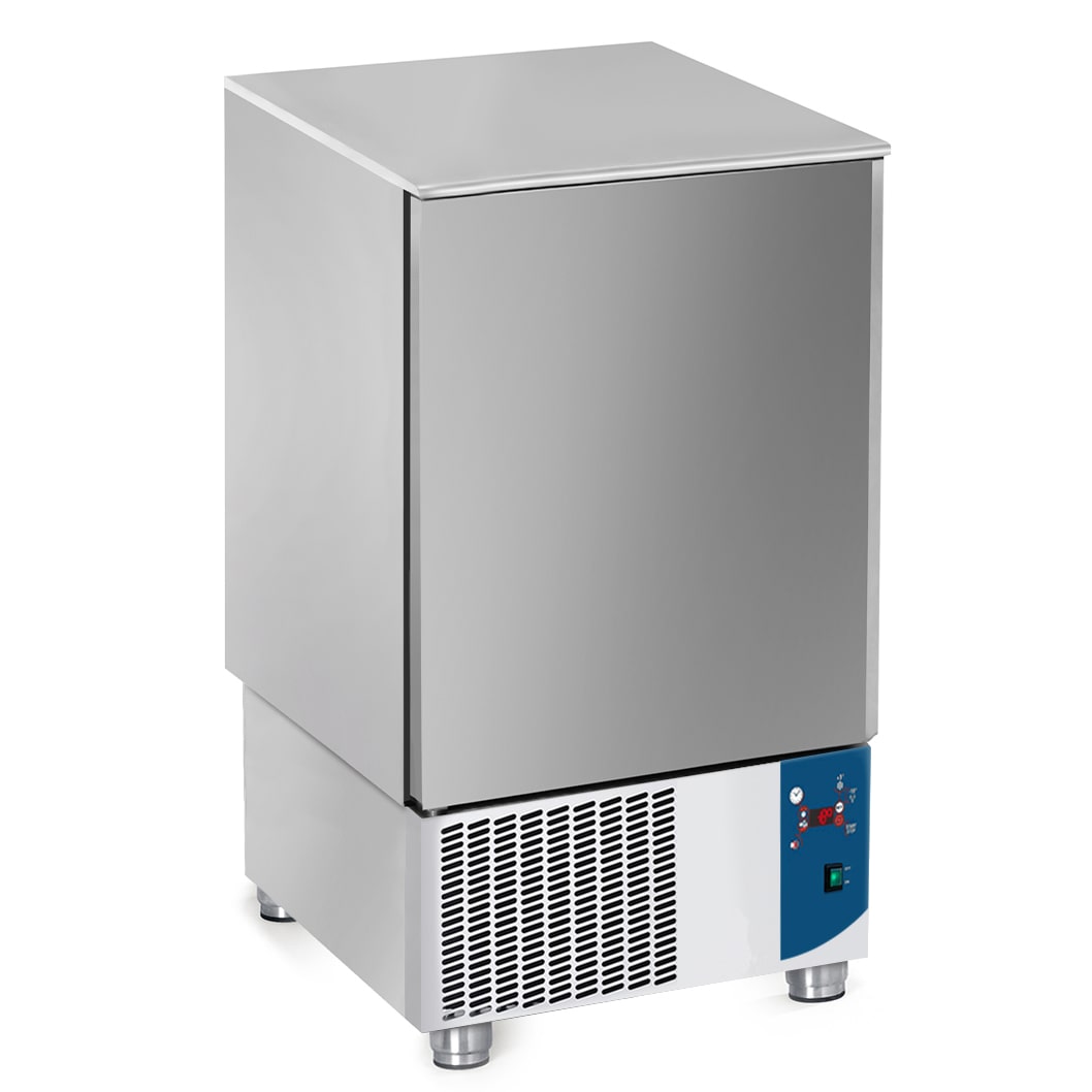 Abbattitore di temperatura 10 teglie GN 1/1 con sonda spillone, gas R455A, Mod. AB10