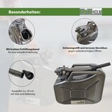 thumbnail of 3x Metallkanister Snakeoptik 10 Liter inkl. Ausgießer + Halter Benzinkanister Dieselkanister
