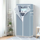 thumbnail of Guarda-Roupa Slim em Tecido Cinza 70x45x155cm 7house