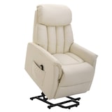 thumbnail of HOMCOM sillón levanta personas silla de relax elevador con reposapiés mando a distancia reclinación eléctrica bolsillo lateral carga 150kg 80x94x104cm