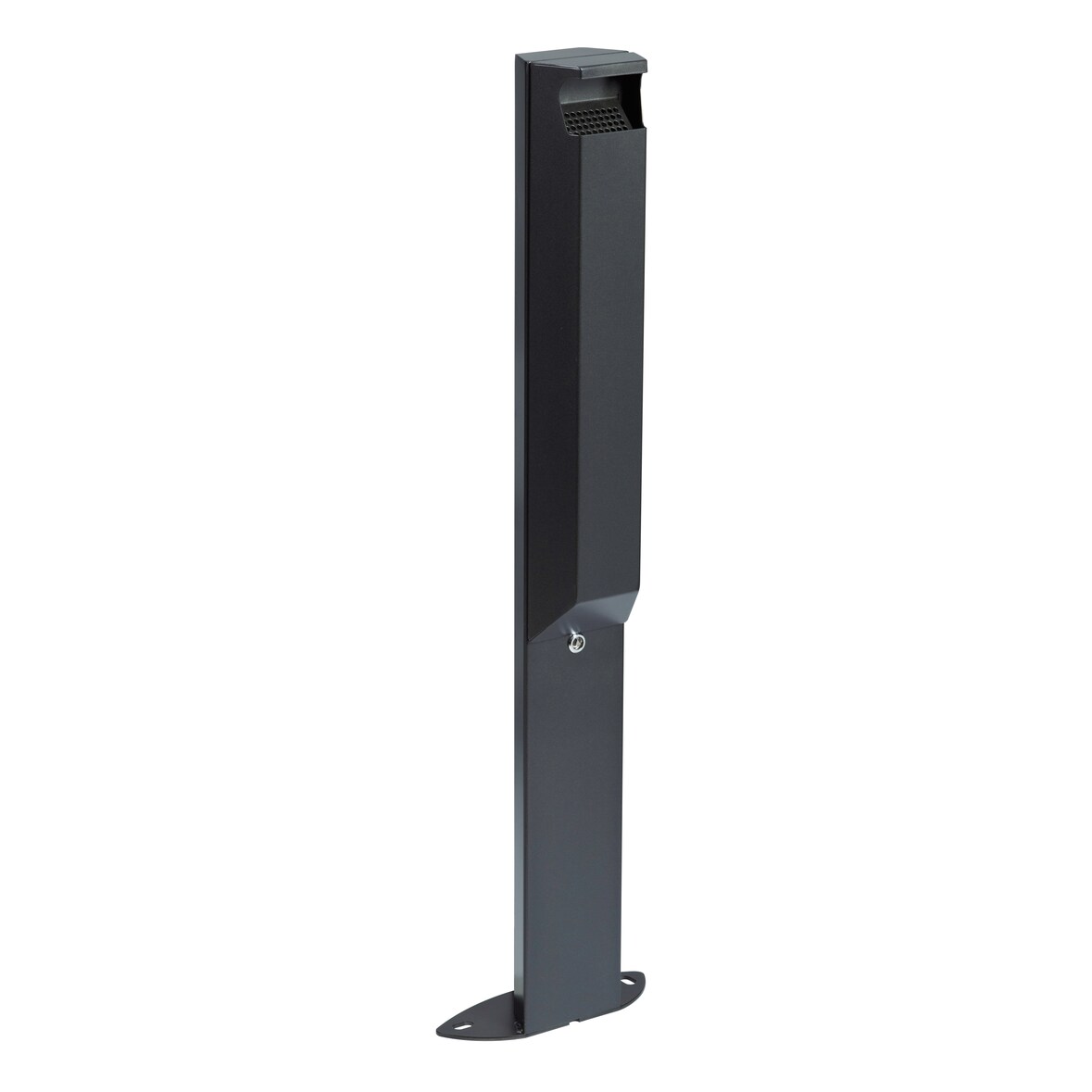 ROSSIGNOL Cendrier sur pied 3L avec serrure ARKEA anthracite
