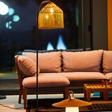 thumbnail of Lumisky Lampadaire d'extérieur filaire SELMA E27 H150cm Polyrotin Beige