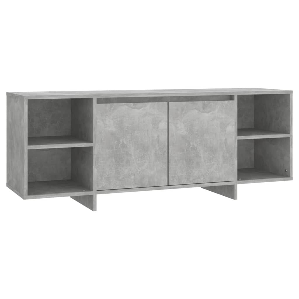 vidaXL TV-Schrank Betongrau 130x35x50 cm Holzwerkstoff