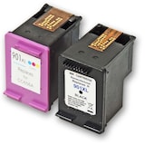 thumbnail of Kompatibel 2er Set HP 901XL BK / CC654AE + 901XL C / CC656AE  Druckerpatronen Schwarz + alle Farben von Gigao