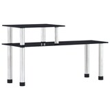 thumbnail of vidaXL Küchenregal Schwarz 45×16×26 cm Hartglas