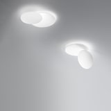 thumbnail of Plafoniera Moderna Drum Metallo Bianco Acrilico Led 33W 3000K