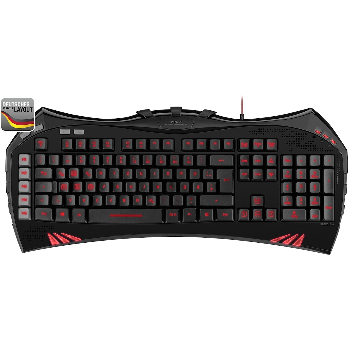 SPEEDLINK VIRTUIS Advanced Gaming Keyboard, black