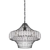 thumbnail of Pendelleuchte Kristallglas Schwarz mit 1 Lampe