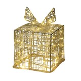 thumbnail of WellHome - Decoratieve kerstgeschenkdoos met 30 warmwitte micro-LED's 15x15x15cm