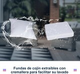 thumbnail of Outsunny Conjunto de Muebles de Ratán para Jardín con Mesa Ø51x46 cm y 2 Sillas Mecedoras 65,5x73,5x84,5 cm con Cojines Lavables y Almohadas