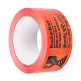 thumbnail of 108 Rollen Rolle Klebeband PVC “Bruchgefahr“ (50 mm x 60 m) signalrot Paketband Transport Umzug Versand BB-Verpackungen