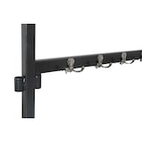 thumbnail of Kleiderständer klein mit 48 Haken, aus Stahl, fahrbar und zerlegbar, erweiterbar, 100x60x200cm (BxTxH), C10005