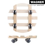 thumbnail of WAGNER Pflanzenroller PALETTI Ø 35 x 8 cm, für den Innenbereich, Buchenholz, natur, Tragkraft 100 kg, EU Ware - 20031901