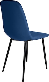 thumbnail of Décoshop26 - Esszimmerstuhl x1 schlichtes Design mit schwarzen Metallbeinen und blauem Samtsitz 10_0002061